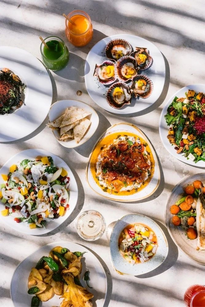 Colourful Mediterranean dishes for a celebration in Ibiza